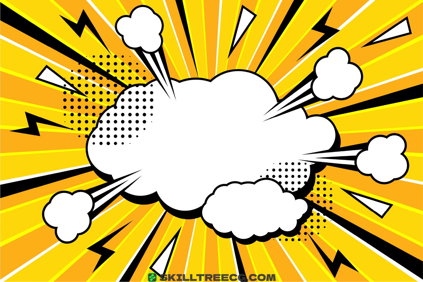 图片[2]-Comic Explosion Cloud Burst Background（718574）-技能树